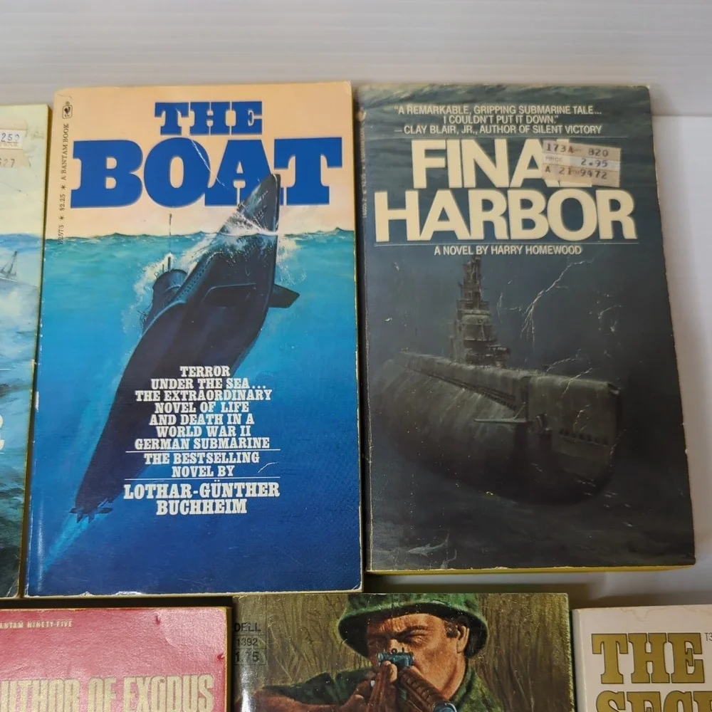 Wartime Combat WWII Novels (4) Submarine‎ (2) Air Force (2) Marine (1) OSS VTG